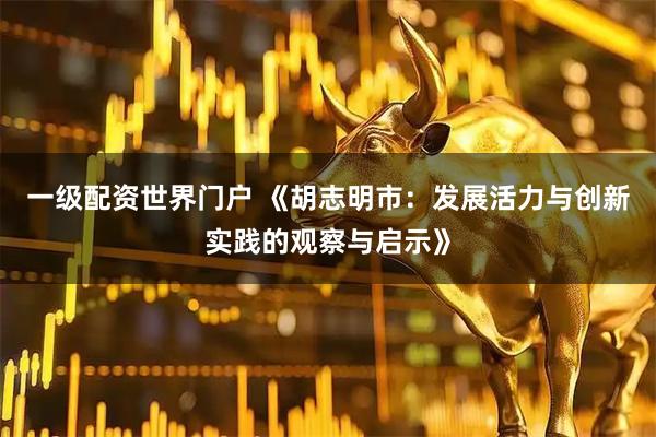 一级配资世界门户 《胡志明市：发展活力与创新实践的观察与启示》